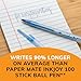 BIC Round Stic Xtra Life Blue Ballpoint Pens, Medium Point (1.0mm), 144-Count Pack of Bulk Pens, Flexible Round Barrel for Writing Comfort, No. 1 Selling Ballpoint Pens