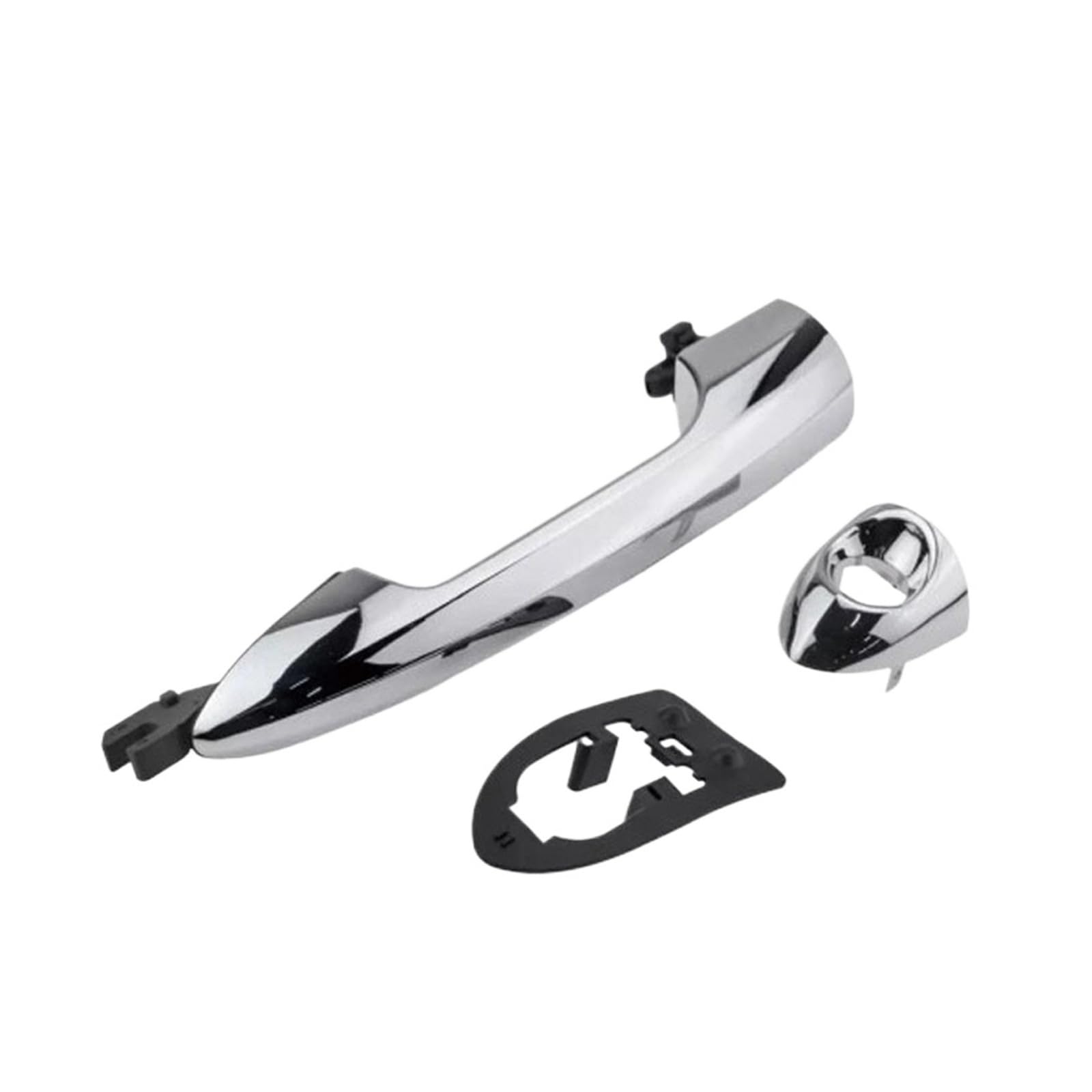 Byskjz One Color Car Outer Door Handle Replacement For Alfa For Romeo For Giulietta 2010 2011 2012-2016 Silvery Car Door External Handle 156099957 156099956 156099955 156099954(Left With Hole)