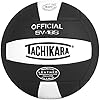 Tachikara Institutional quality Composite VolleyBall, Black-White