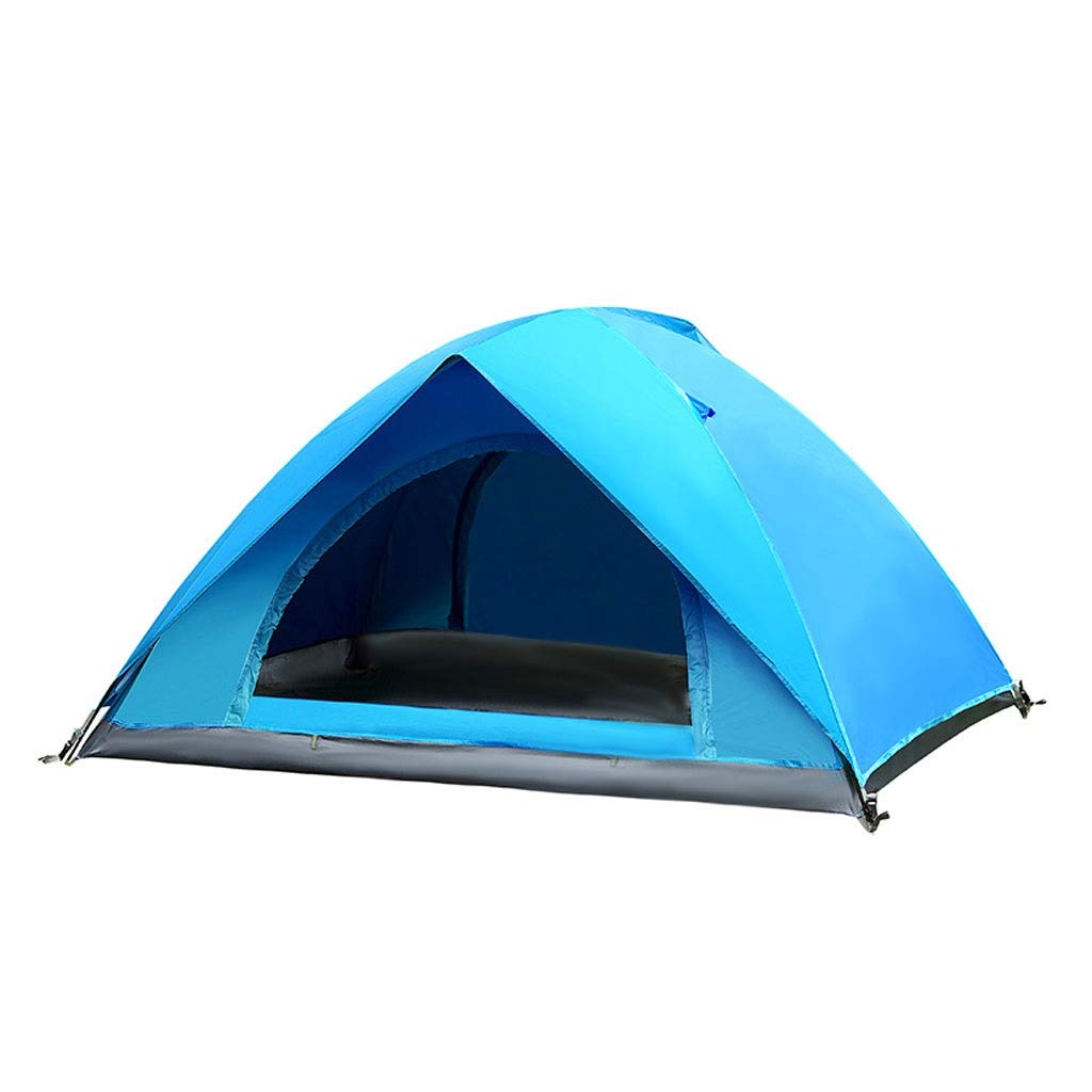 Tente de camping 1-2 personnes double couche bleu ciel idéale pour la plage