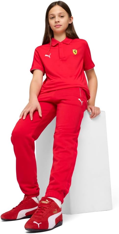 PUMA Unisex-Child Scuderia Ferrari Race Cloudspun Polo