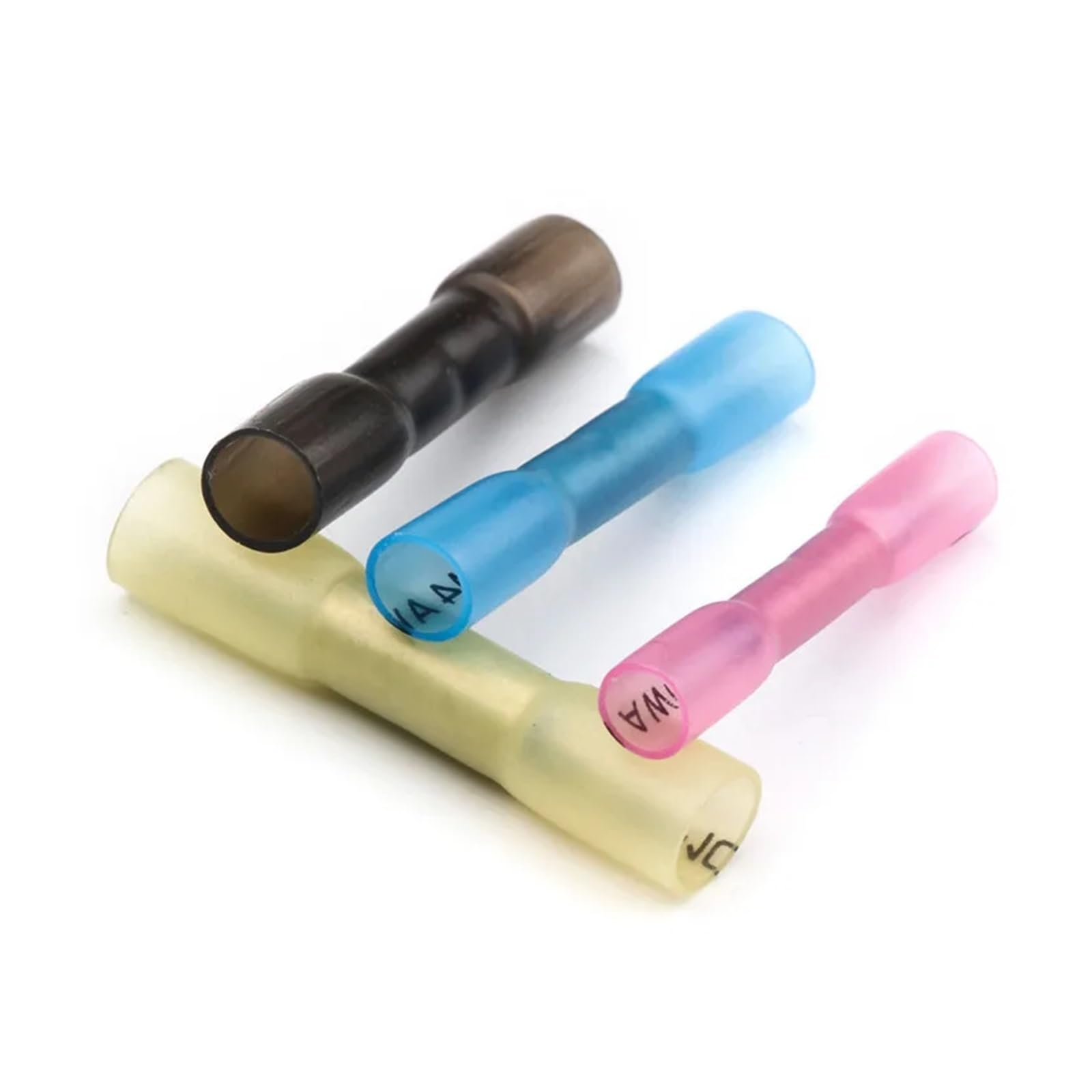 Assortiment de 240 cosses thermorétractables à Anneau, connecteurs à souder Bout à Bout, cosses à entièrement isolées, avec boîte