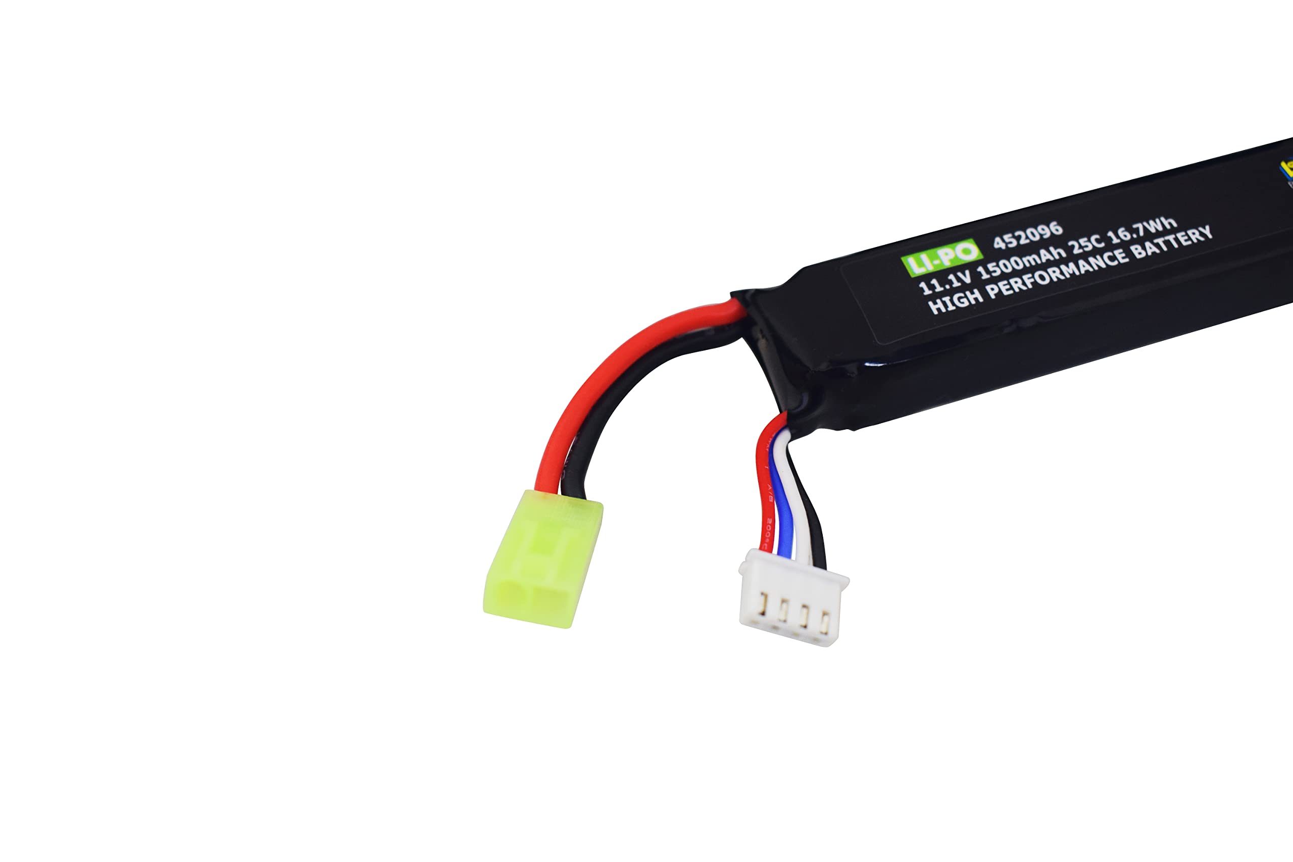 2PZ 3S 11.1V 1500mAh 25C Batteria con Connettore Mini Odamiya per G36C M4A1-RIS M4A1 CAR15 MP5A5 M249 MP5K MC51 FNP90 AK47 G3A4 G36 Airsoft Aggiornamento Modifica e Altre Serie Giocattolo