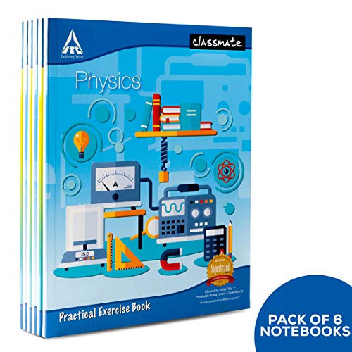 Image of Classmate Long Notebook, Single Line (Pack of 6) Practical Notebook - Physics (Pack of 6)