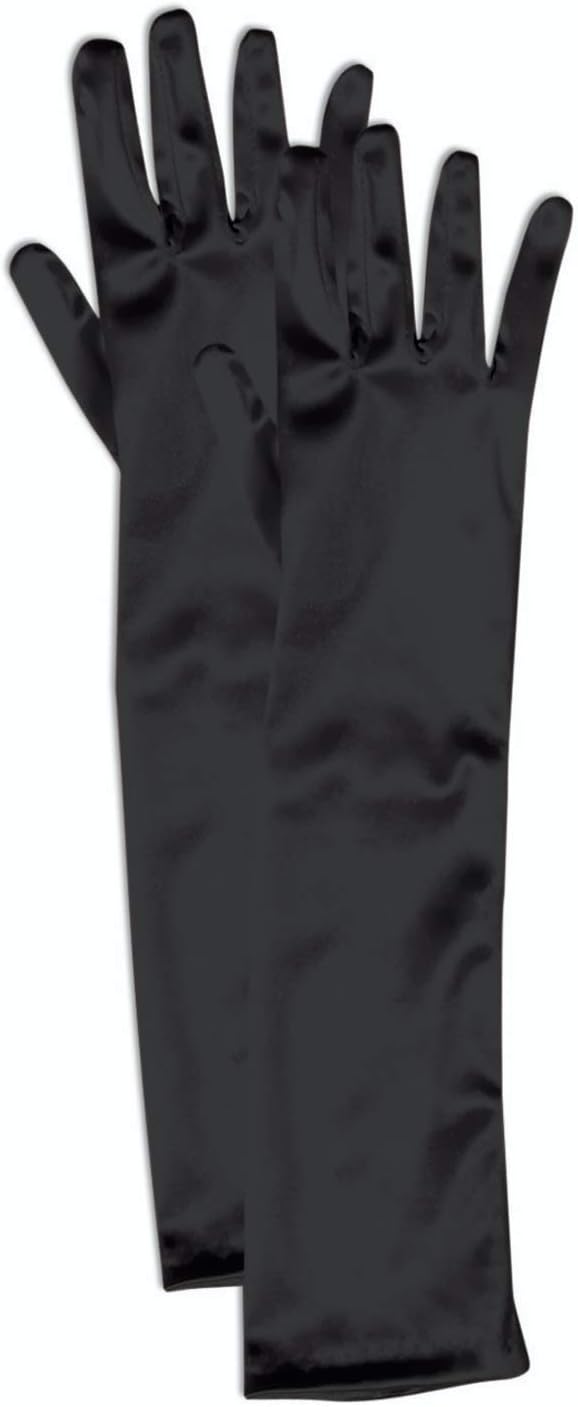 Forum Novelties Formal Opera Evening Satin Long Costume Gloves for Girls - Child Size , Red : Clothing, Shoes & Jewelry