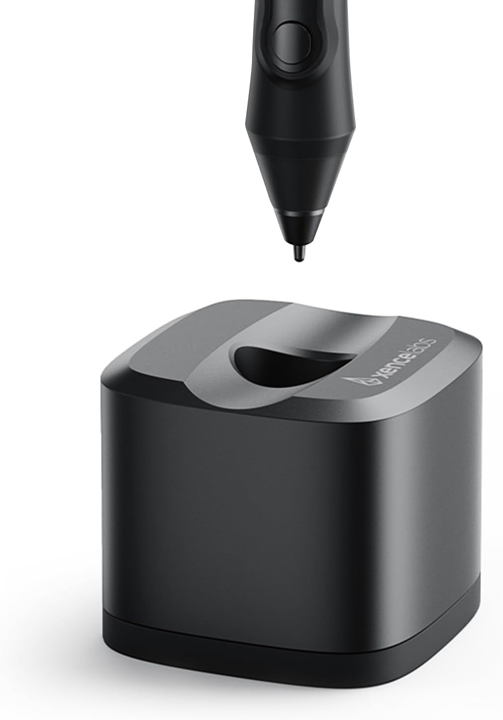 Xencelabs Pen Holder with Base – Compact Silicone & Aluminum Pen Accessory, Stylish Black Pen Holder for Home, Office & Studio