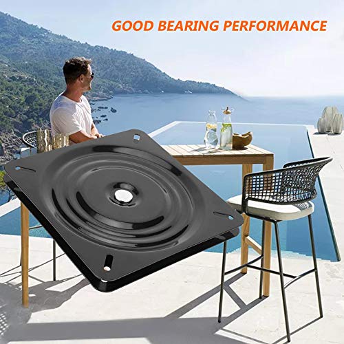 Vuybvy 6Inch Chair Swivel Replacement Bar Stool Swivel Plate Chair Swivel Base Boat Seat Full Ball Bearing 360 Degree Turntable Mount Mechanism Swivel Stool Hardware For Recliner Chair Or Furniture #TOP6