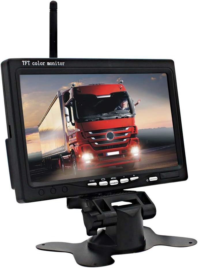 KKmoon 7 Inch Monitor Screen Backup Camera, 170° Viewing Angle Backup Cameras,WiFi Digital Wireless Rear View Parking Reversing Reverse Camera for Truck/Trailer/Bus/RV/Camper/Van/Farm Mach