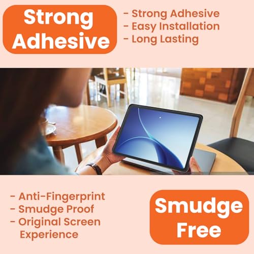 Image of Tough Lee Tempered Glass Screen Guard Protector for Oppo Pad 5 (12.1 Inch) Tablet (Anti Scratch, FingerPrint, SmudgeProof) (with Easy Installation Kit) (Pack of 1)