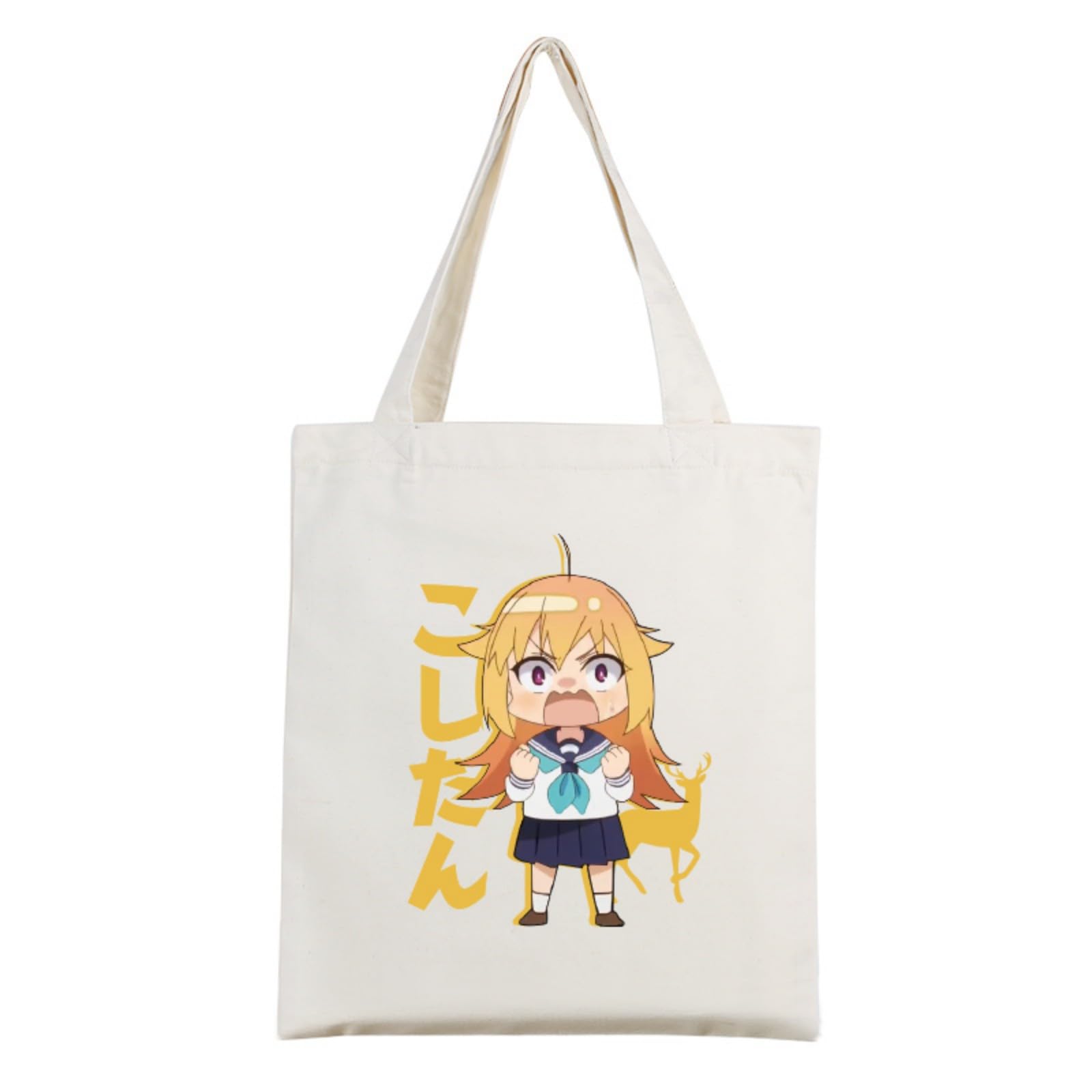 Amazon.co.jp: HIWOWO しかのこのこのここしたんたん トートバッグ 鹿 