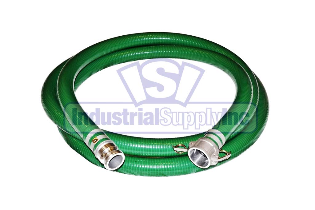 PVC Green Standard Suction Hose - 2" x 20' - Fits Honda - 100' Red Discharge - Industrial Supply