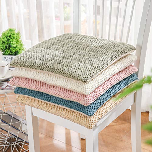 Coussin d'assise anti-dérapant 45x45 pour chaise de cuisine et fauteuil de bureau - 5