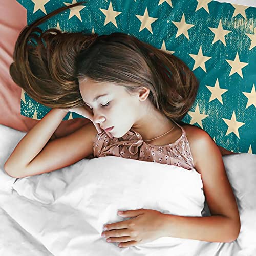 Linge de lit avec housse de couette étoiles bleues en textile haute densité