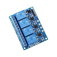 ELEGOO 4-Kanal DC 5V Relaismodul mit Optokoppler, blau – Ansicht 2