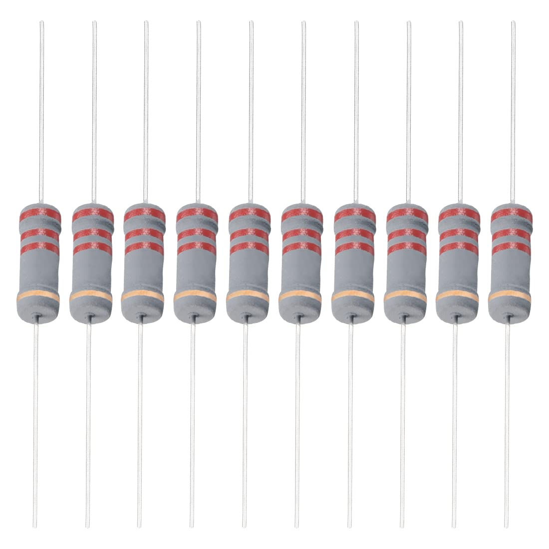 50 Résistances Film Carbone YOKIVE 2W 0.47 Ohm - Pour Projets électroniques DIY - Tolérance 5%