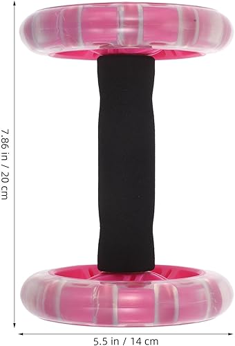 Miniatura 2 de 2pcs Double Wheel Ab Roller for Core and Full-body Workout Stable and Portable Abdominal Trainer for Men and Women Home Fitness Exercise Roller