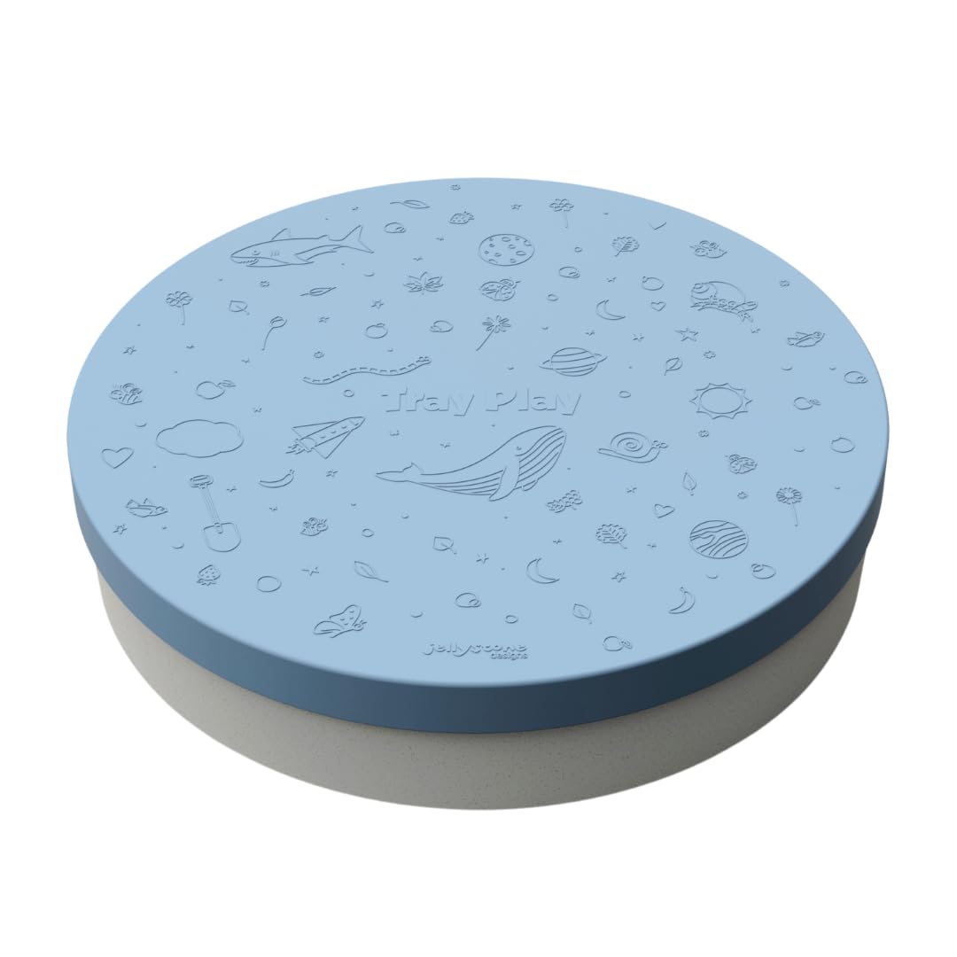 Jellystone Designs Messy Tray Play, 2-in-1 Sensory Tray with Silicone Lid, Durable, Dishwasher Safe - Image 2