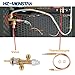 HZ-MONSTAR Low Pressure LPG Propane Gas Fireplace Fire Pit Flame Failure Safety Control Valve Kit with Igniter Assembly Fire Pit Igniter, Push Button Ignition Kit for Gas Grill, Heater, Fire Pit