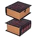 Grimoire Deck Box, Hellbent - Wooden Spellbook Style Trading Card Deck Storage (350+ MTG cards) for Magic the Gathering, Yugioh, Pokemon | Gift Item for Commander EDH and Modern Players