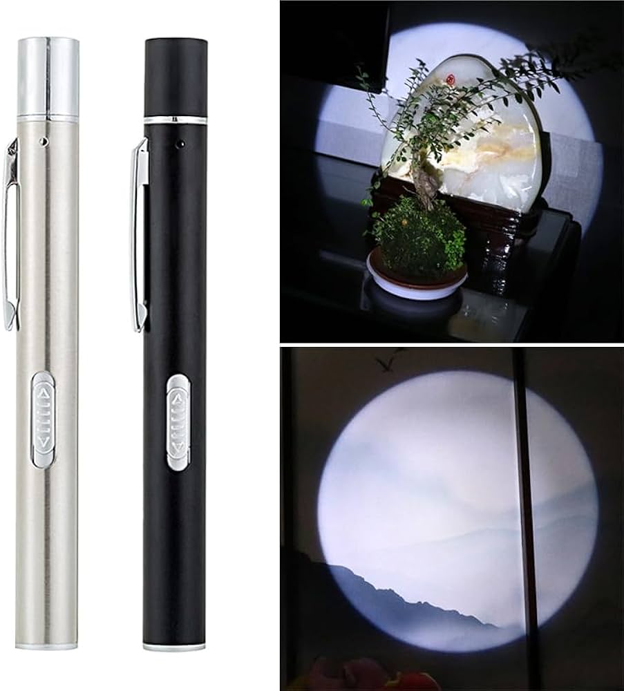 Amazon.co.jp: 2個パック ミニペンライト 看護師用品 再利用可能 医療