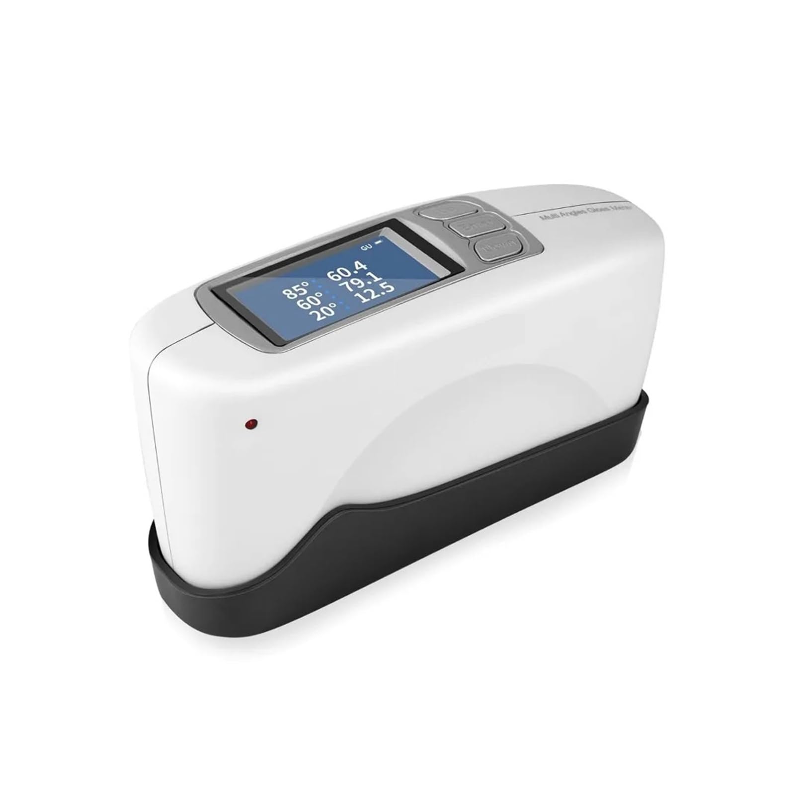 Medidor de brillo 20º 60º 85º con tablero de calibración y pantalla digital | Ideal para análisis de piedra, pintura, tinta y suelo | Rango de medición de 0-200 GU