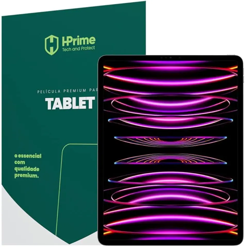 Película HPrime para Apple iPad Pro 12.9 3ª Geração 2018 / 4ª Geração 2020 / 5ª Geração 2021 / 6ª Geração 2022 - PET Fosca
