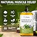 Arnica Sore Muscle Massage Oil – 100% Pure & Natural - Massage Therapy for Muscles & Joints – Body Oil Infused with Arnica Extract, Lavender Oil, Peppermint Oil & Chamomile Oil – 8 FL OZ