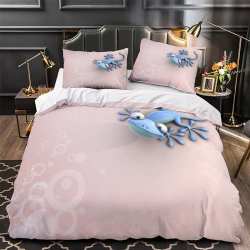 Parure de lit king size Geckos housse de couette 220x240 cm - 4