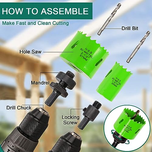LifeIdeas 22PCS Bi-Metal Hole Saw Kit