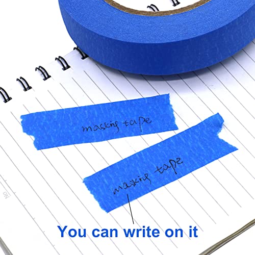 Jialai Home 6 Pack Blue Painters Tape 0.94 Inches X 60 Yards, Premium Crepe Paper Blue Masking Tape For Painting, Crafts And Diy - Professional Grade Paint Tape, No Residue And Easy Removal #TOP7