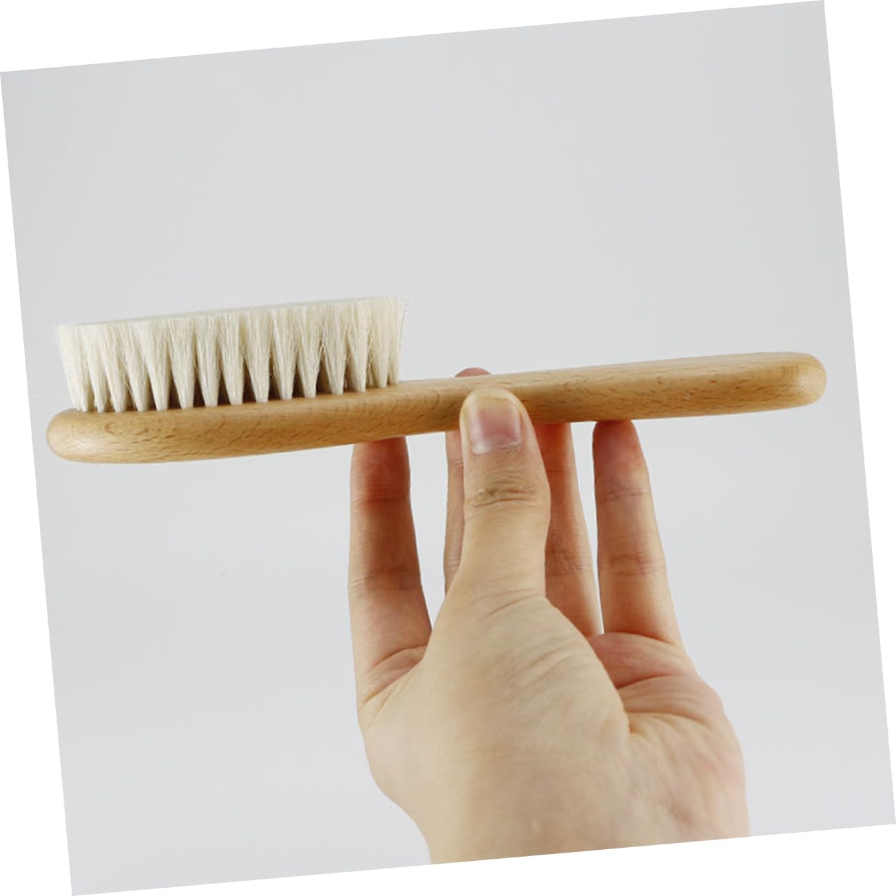 Cepillo y Peine De Lana Para Adecuado Para Recién Nacido Cuidado Del Cabello Diseño Ergonómico Para Viaje