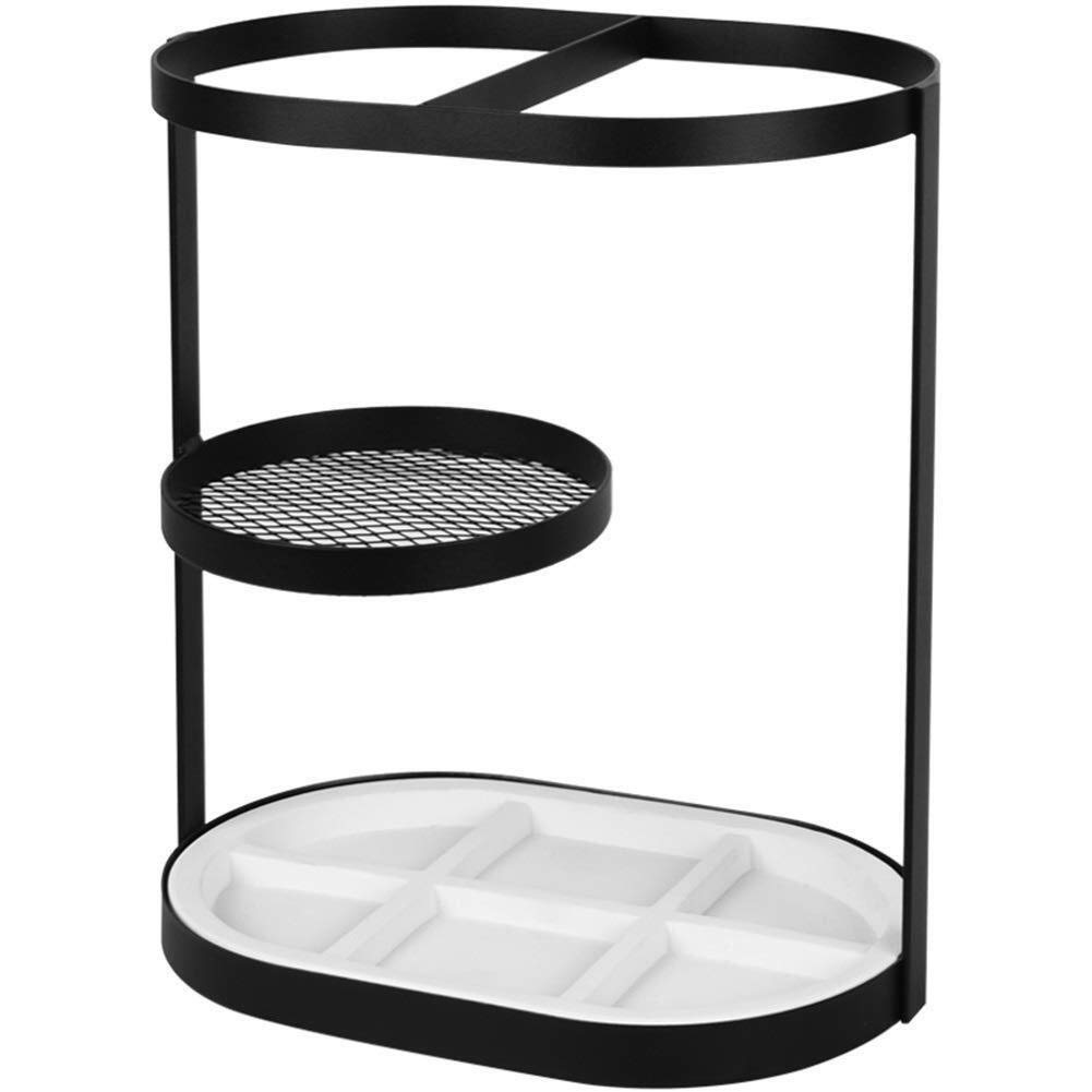 Porte-parapluie design en métal noir MiroDo pour entrée élégante