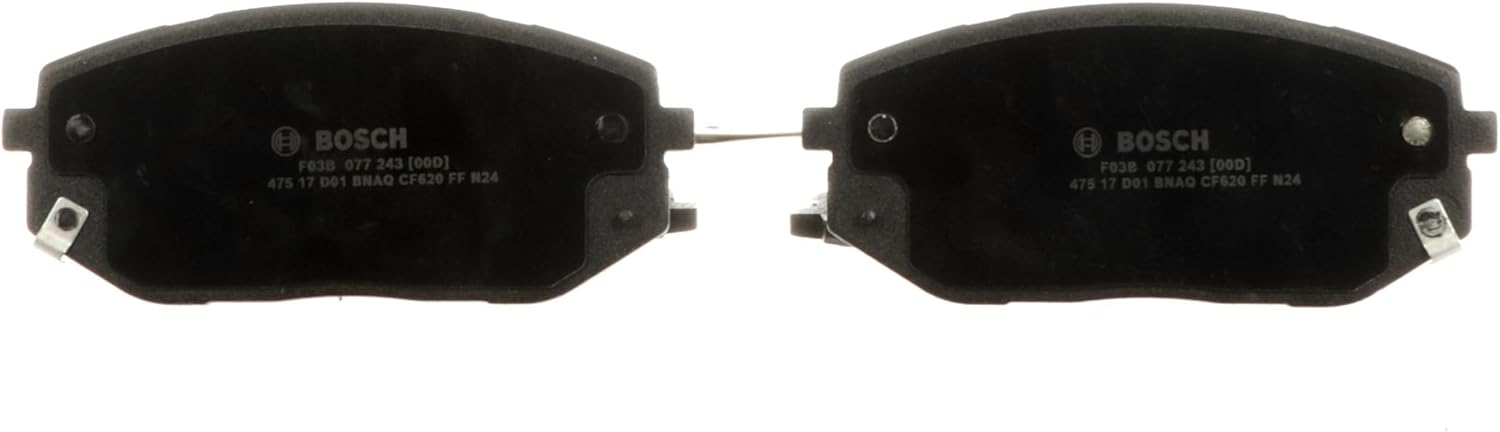 BOSCH BC2398 QuietCast Premium Ceramic Disc Brake Pad Set - Compatible with Select Hyundai Ioniq 5, Ioniq 6, Tucson; Kia EV6, K5, Sportage; FRONT