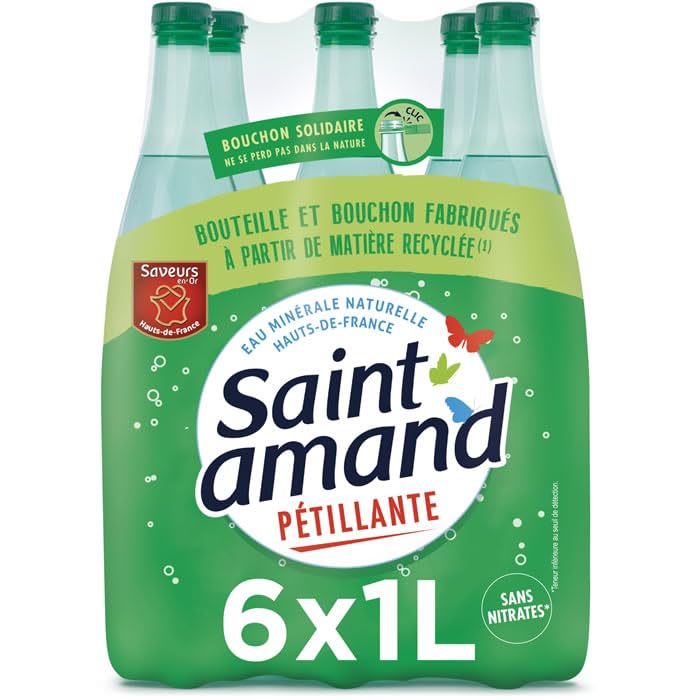 San almendra agua petillante 6 x 1 l