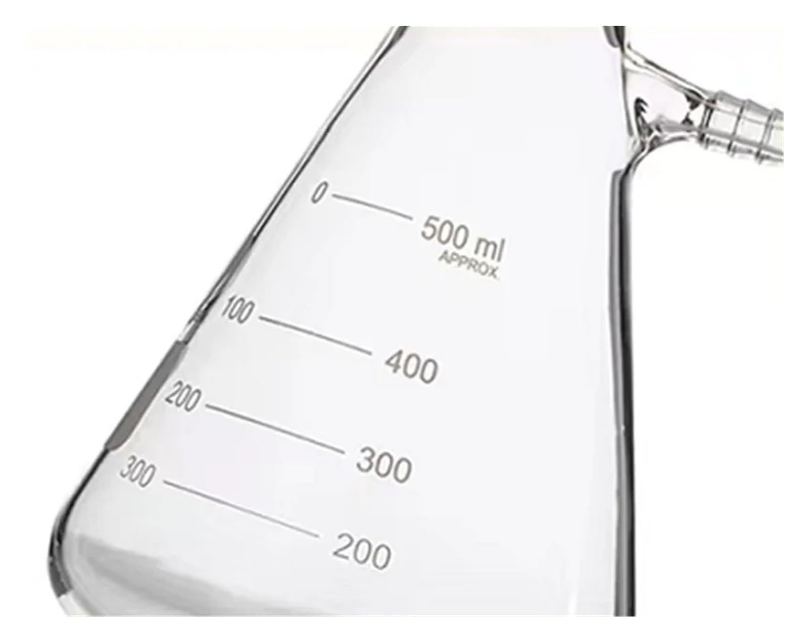 matraz de fondo redondo， Matraz de succión de vidrio for filtración al vacío con boquilla superior, calibre 19/24, 25 ml-2000 ml, for uso en laboratorio(500ml caliber24)