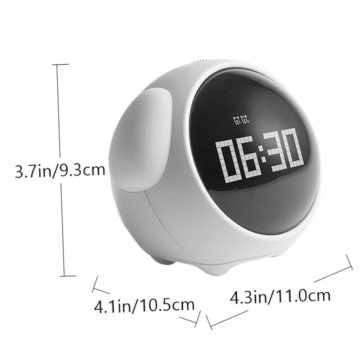 Mobestech Reloj Despertador Luminoso Digital Expresión Despertador Led para Habitación Infantil Reloj Inteligente Alarma