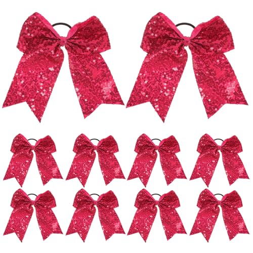 Lazos de animadora en tela elegante con superficie lisa para niñas