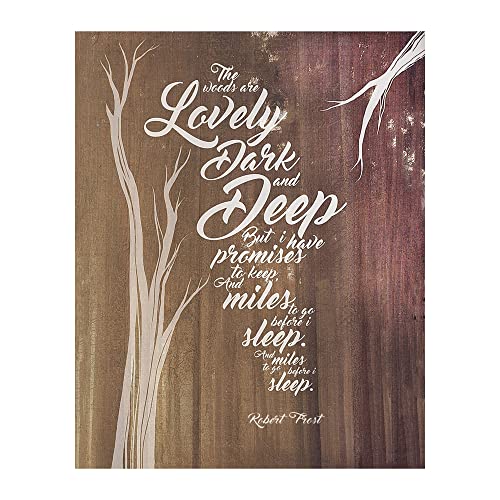 Robert Frost The Woods Are Lovely Wall Art