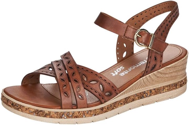 Sandalias De Cuña Y Plataforma Mujer Remonte