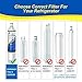 EXCELPURE 4396508 Refrigerator Water Filter, Replacement for EveryDrop FILTER 5, Whirlpool EDR5RXD1, 4396510 4396509 4392857, Kenmore 9010, NL240 LC400V WF285 R-9010 WF-NL300 WSW-1, 2PACK