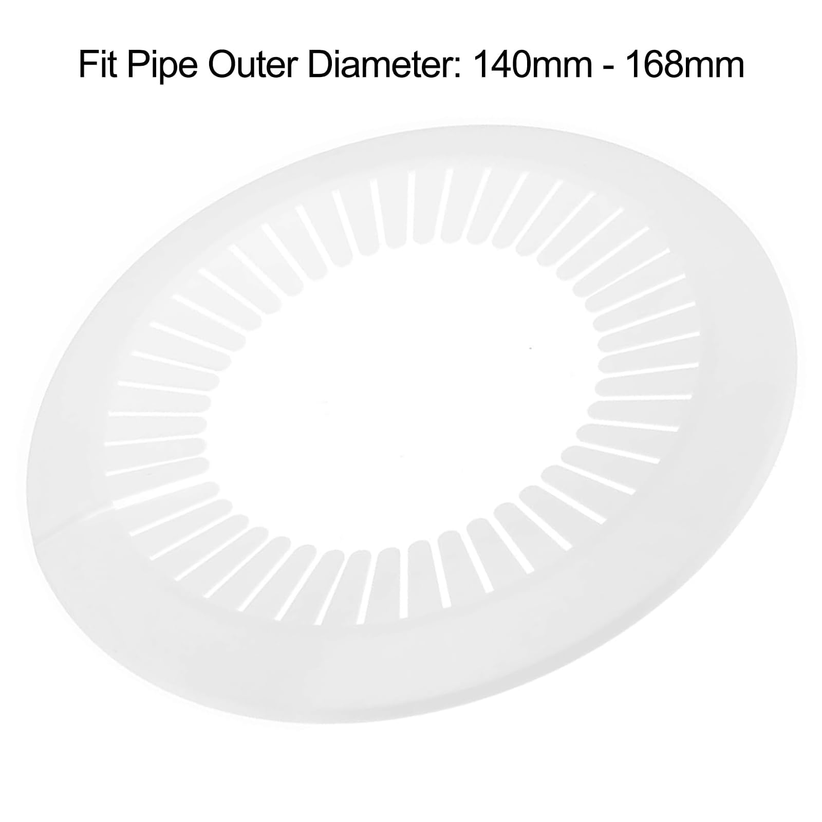 TOP-VIGOR 1pc 140mm-168mm Pipe Cover Decoration, PP Plastic Escutcheon Pipe Collar for Water Pipe Drain Line - Image 3
