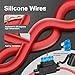 Quelong 2 Pack 12 AWG Inline Fuse Holder 11.8 Inch 12V ATC/ATO Blade Fuse Holder with Waterproof Cap, 15A/20A/25A/30A/40A Blade Fuses 2 Each for Marine, Golf Cart Lighting, Circuits, Auto RV Fuses.