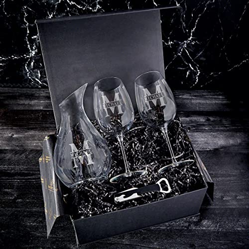 Personalized 5 pc Luxury Wine Gift Set