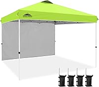 Vista 37 de EAGLE PEAK Tienda de campaña desplegable con 1 pared lateral, tienda de campaña para eventos de fácil instalación, sombra para exteriores, bolsa