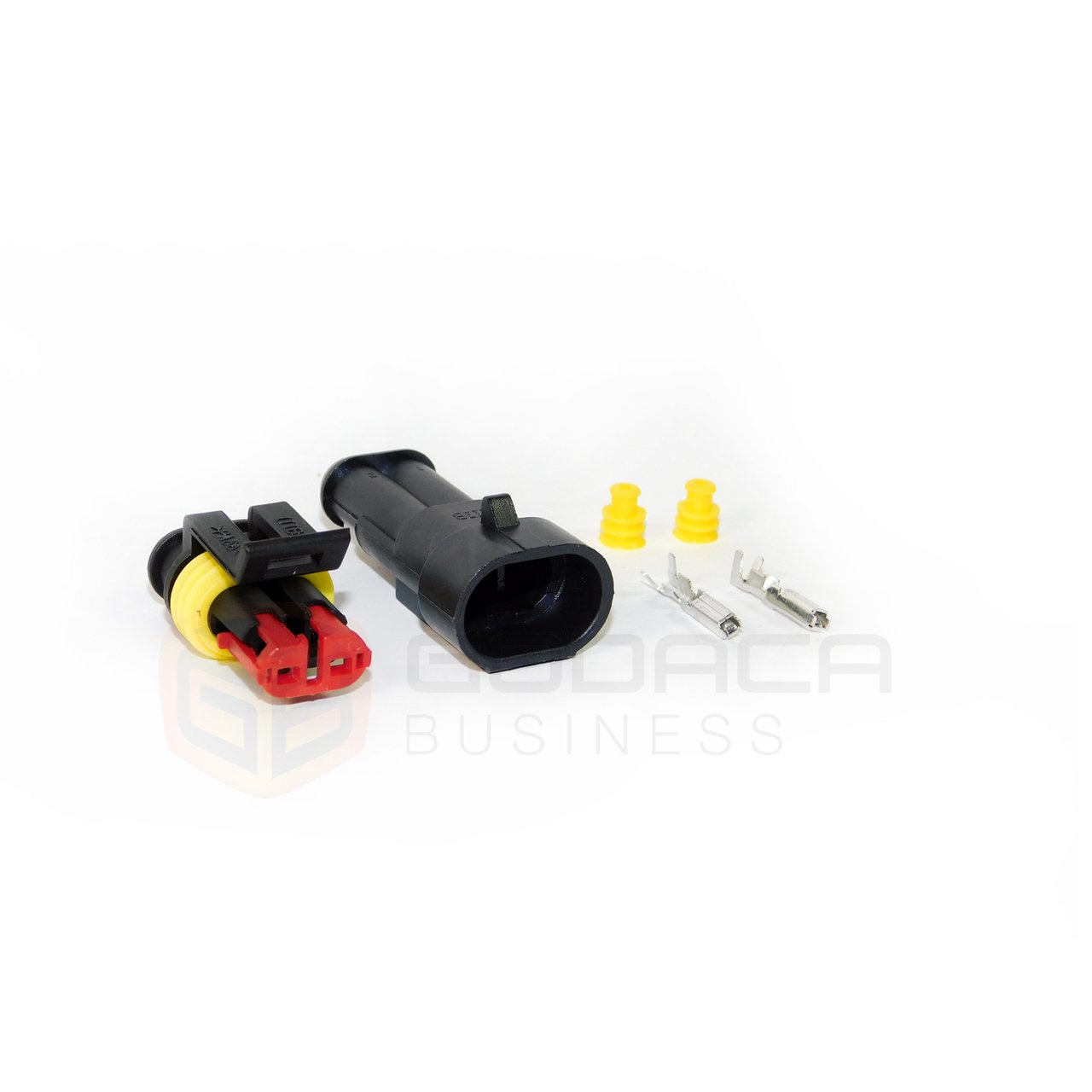 Female & Male Connector Plug 2-way 2 Pin Waterproof Electrical w/out wire