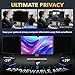 Magnetic Invisible Hidden Design Computer Privacy Screen Filter 24 Inch for Frameless Monitor 16:9 Aspect Ratio, Removable Anti Glare Blue Light Protector, Double Sided Reversible Eye Care 24in Film