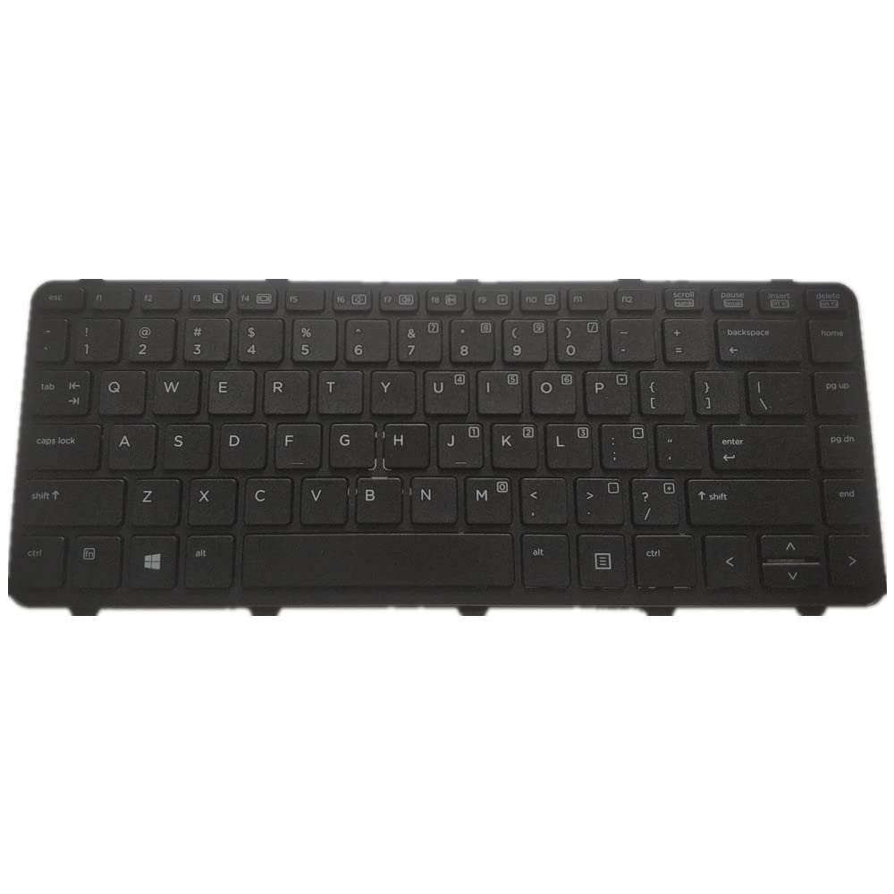 Clavier HP ProBook 445 G2 Noir pour Remplacer un Clavier Cassé Configuration US