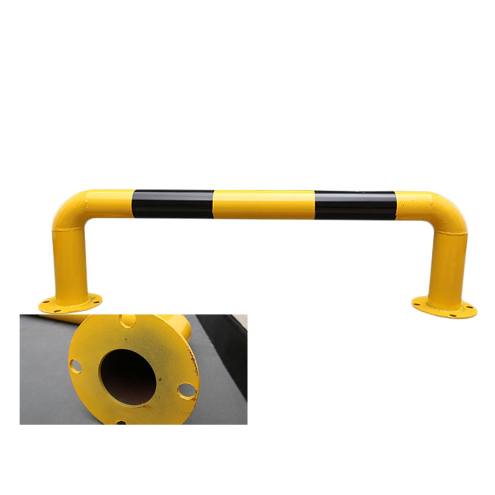 AYCDL Car Blocker, U-Shaped Guardrail Collision Bar,U Shape Bollards for Driveway Garage Parking,Collision Round Parking Post,One Color-39.37 x 11.8inch