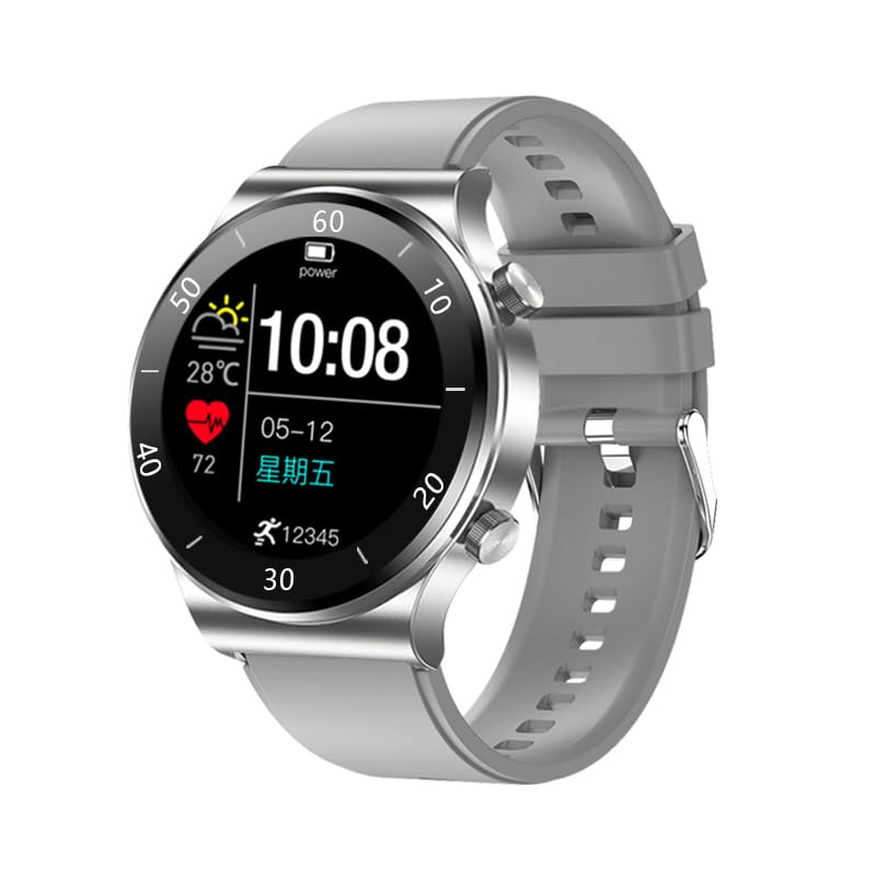 GenericGT 2 Pro Smartwatch, 1.39"" AMOLED HD Touchscreen, 2-Week Battery Life, GPS and GLONASS, SpO2, 100+ Workout Modes, Bluetooth Calling, Heartrate Monitoring, Black (Silver)