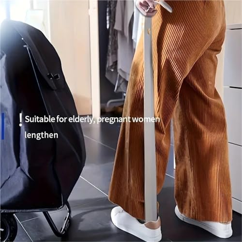 Chausse-pied extra long 52cm en acier inoxydable argenté rigide et durable